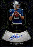 2025 Riley Leonard Panini Select ROOKIE SELECTIONS AUTO AUTOGRAPH RC #RSI-RLD Indianapolis Colts