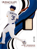 2019 Joc Pederson Panini Immaculate RED FOIL BAT 09/49 RELIC #137 Los Angeles Dodgers