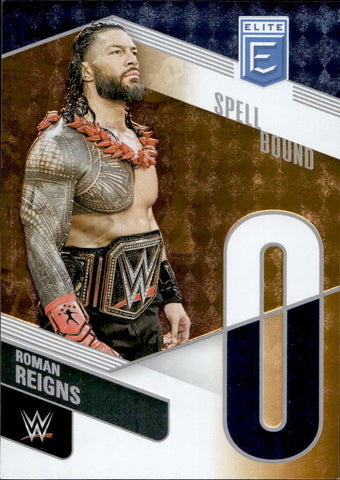 2023 Roman Reigns Donruss Elite ORANGE SPELLBOUND LETTER "O" 07/49  #2 Friday Night Smackdown