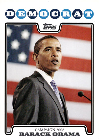2008 Barack Obama Topps CAMPAIGN 2008 #C08-BO President of the United States 11