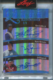 2026 Ken Griffey Jr. Mark McGwire Jeff Bagwell Mike Piazza Vladimir Guerrero Leaf Magnificence PLATINUM BLUE QUINTESSENTIAL AUTO 2/4 AUTOGRAPH #Q-9 Mariners Cardinals Astros Dodgers Expos HOF