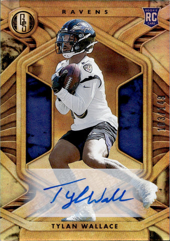 2021 Tylan Wallace Panini Gold Standard ROOKIE AUTO 103/149 AUTOGRAPH RC #124 Baltimore Ravens