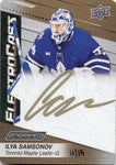 2023-24 Ilya Samsonov Upper Deck Engrained GOLD ELECTROCAST AUTO 11/15 AUTOGRAPH #EC-27 Toronto Maple Leafs