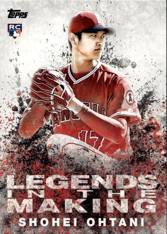 2018 Shohei Ohtani Topps Update Series LEGENDS IN THE MAKING ROOKIE RC #LITM-2 Anaheim Angels 1