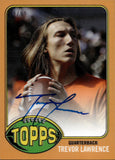 2021 Trevor Lawrence Topps X 1976 THROWBACK ORANEG ROOKIE AUTO 99/99 AUTOGRAPH RC #17-A Jacksonville Jaguars