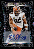 2024 Myles Garrett Panini Obsidian INTERNATIONAL AUTO AUTOGRAPH #43 Cleveland Browns