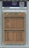 1983 Whitey Herzog Topps PSA 8 #186 St. Louis Cardinals HOF 5797