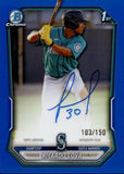 2026 Ricardo Cova Bowman Chrome 1ST BOWMAN BLUE REFRACTOR AUTO 103/150 AUTOGRAPH #CPA-RC Seattle Mariners