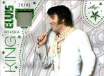 2024 Elvis Presley Leaf Icons Collection HOLO GREEN FOIL FIT FOR A KING SHIRT 24/45 WARDROBE #FK-20