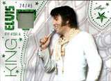 2024 Elvis Presley Leaf Icons Collection HOLO GREEN FOIL FIT FOR A KING SHIRT 24/45 WARDROBE #FK-20