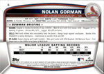 2023 Nolan Gorman Bowman Chrome ROOKIE MEGA BOX MOJO REFRACTOR RC #6 St. Louis Cardinals