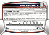 2023 Nolan Gorman Bowman Chrome ROOKIE MEGA BOX MOJO REFRACTOR RC #6 St. Louis Cardinals