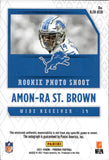 2021 Amon-Ra St. Brown Panini Phoenix ROOKIE PREMIER LAZER PATCH AUTO AUTOGRAPH RELIC #RJA-ASB Detroit Lions