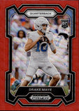 2024 Drake Maye Panini Prizm Draft Picks RED WAVE ROOKIE RC #103 New England Patriots