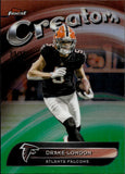 2025 Drake London Topps Finest GREEN REFRACTOR CREATORS 39/75 #CR-2 Atlanta Falcons