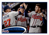 2012 Freddie Freeman Topps SP PHOTO VARIATION #215 Atlanta Braves