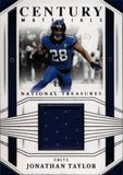 2023 Jonathan Taylor Panini National Treasures CENTURY MATERIALS JERSEY 09/99 RELIC #CEN-JTY Indianapolis Colts