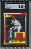 2025 Elly De La Cruz Topps 1990 DESIGN BLUE JERSEY 122/150 RELIC SGC 9.5 #T90R-ED Cincinnati Reds 2515