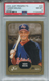 2002 Yadier Molina Just Minors JUST PROSPECTS GOLD ROOKIE RC PSA 8 #22 St. Louis Cardinals 4067