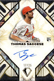 2025 Thomas Saggese Topps Diamond Icons ROOKIE AUTO 17/25 AUTOGRAPH RC #AC-TS St. Louis Cardinals