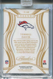 2025 Terrell Davis Panini Flawless HOLO SILVER DIAMOND 02/15 #64 Denver Broncos HOF