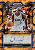 2021-22 Josh Howard Panini Prizm ORANGE ICE PENMANSHIP AUTO AUTOGRAPH #PM-JHW Dallas Mavericks