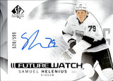 2024-25 Samuel Helenius Upper Deck Sp Authentic FUTURE WATCH AUTO 520/599 #198 Los Angeles Kings