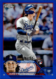 2023 James Outman Topps Chrome ROOKIE BLUE REFRACTOR 088/150 RC #81 Los Angeles Dodgers