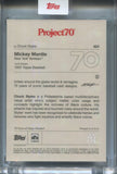 2021 Mickey Mantle Topps Project 70 CHUCK STYLES 1952 TOPPS #624 New York Yankees HOF
