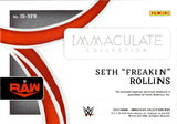 2022 Seth "Freakin" Rollins Panini Immaculate WWE IMMACULATE STANDARD JUMBO SHIRT 85/99 RELIC #IS-SFR Monday Night Raw