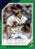 2022 Spencer Strider Topps Gallery GREEN BORDER ROOKIE AUTO 97/99 AUTOGRAPH RC #RA-SS Atlanta Braves