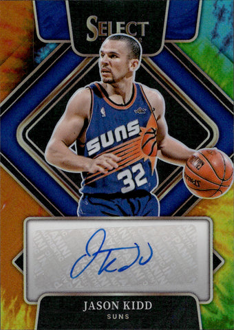 2021-22 Jason Kidd Panini Select SIGNATURES TIE DYE AUTO 22/25 AUTOGRAPH #SG-JKD Phoenix Suns HOF