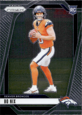 2024 Bo Nix Panini Prizm ROOKIE RC #309 Denver Broncos 3