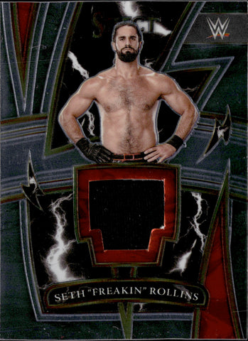 2022 Seth "Freakin" Rollins Panini Select WWE SPARKS SHIRT RELIC #SP-SRL Monday Night Raw