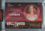 2025 Uma Thurman Leaf Red Carpet SILVER FOIL HOLLYWOOD SIGNS AUTO 1/4 AUTOGRAPH #HS-UT1 Pulp Fiction