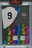 2025 Roger Maris Leaf Spectacular RAINBOW FOIL DUAL WHEN IT WAS A GAME USED JERSEY 3/3 RELIC #WU-21 New York Yankees