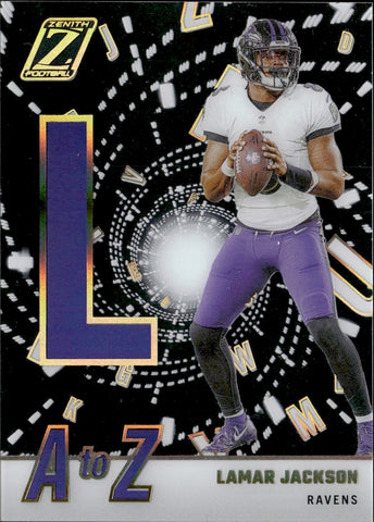 2023 Lamar Jackson Panini Zenith A TO Z #12 Baltimore Ravens