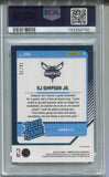 2024-25 KJ Simpson Jr. Donruss Optic ELECTRICITY INTERNATIONAL RATED ROOKIE 14/75 RC PSA 10 #294 Charlotte Hornets 8750
