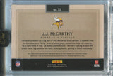 2024 J.J. McCarthy Panini One ROOKIE DUAL PATCH AUTO 090/199 AUTOGRAPH RELIC #31 Minnesota Vikings