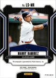 2025 Manny Ramirez Panini Prizm BLUE SHIMMER LEGENDARY SIGNATURES AUTO 4/8 AUTOGRAPH #LS-MR Cleveland Indians
