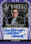 2024 Tom Berenger Leaf Pop Century PURPLE SCRIPTED AUTO 4/8 AUTOGRAPH #SC-TB2 Major League