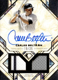 2025 Carlos Beltran Topps Diamond Icons DUAL JERSEY AUTO 19/25 AUTOGRAPH RELIC #SPDRA-CB New York Yankees