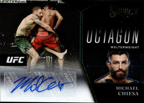 2021 Michael Chiesa Panini Select UFC OCTAGON SIGNATURE AUTO AUTOGRAPH #OA-MCS Welterweight