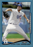 2014 Clayton Kershaw Topps WALMART BLUE BORDER #400 Los Angeles Dodgers