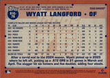 2026 Wyatt Langford Topps Series 1 SILVER PACK 1991 DESIGN PURPLE MOJO REFRACTOR 148/250 #91C-79 Texas Rangers