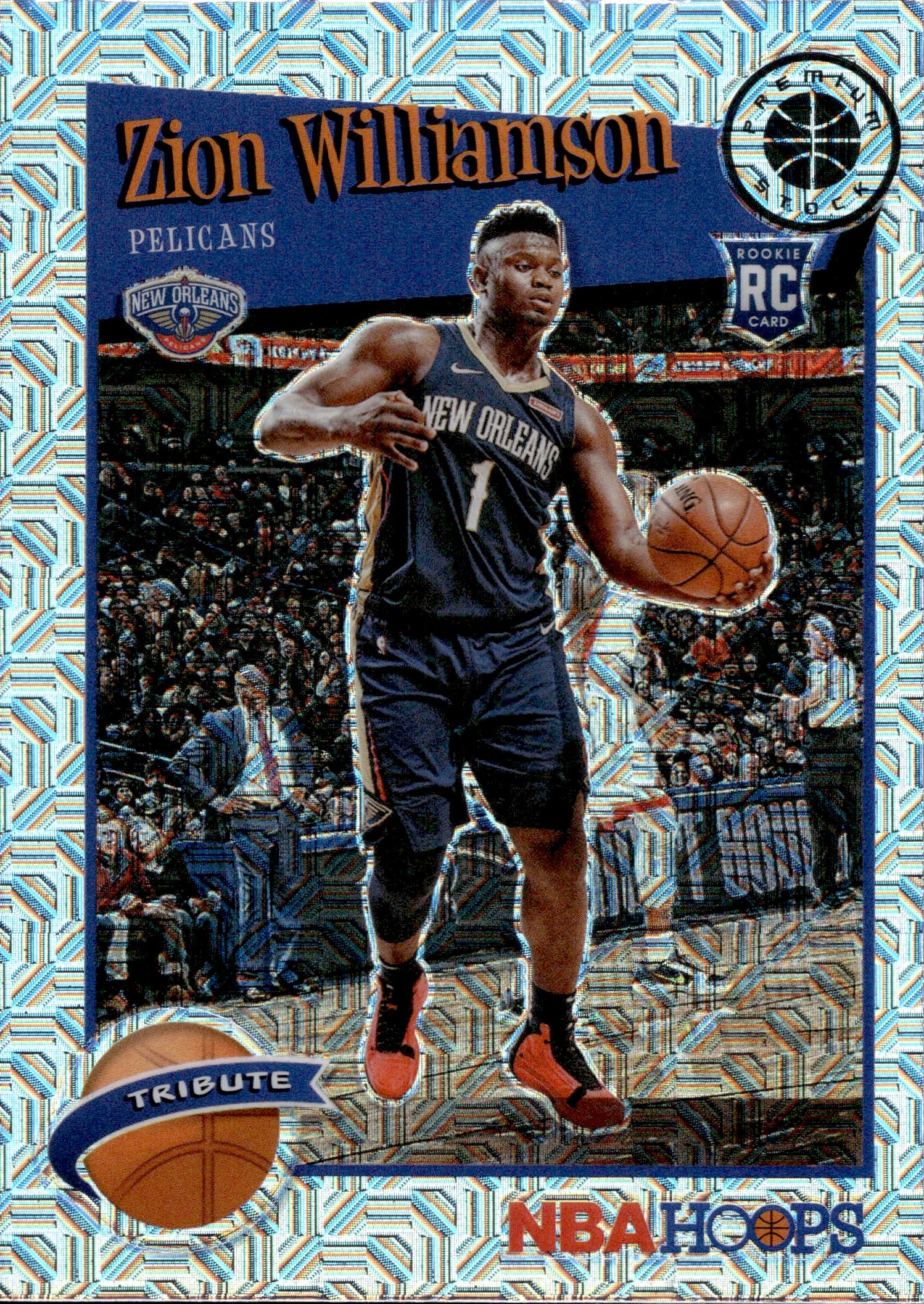 Zion Williamson Panini hot Mosaic RC Silver