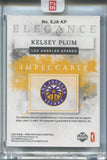2025 Kelsey Plum Panini Impeccable WNBA ELEGANCE JERSEY AUTO 30/49 AUTOGRAPH RELIC #EJA-KP Los Angeles Sparks