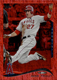 2014 Mike Trout Topps RED FOIL #1 Anaheim Angels 2