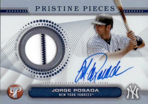 2024 Jorge Posada Topps Pristine POPULAR DEMAND JERSEY AUTO AUTOGRAPH RELIC #PPAR-JP New York Yankees