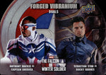 2022 Anthony Mackie as Captain America Sebastian Stan as Bucky Barnes Marvel The Falcon and The Winter Soldier FORGED VIBRANIUM DUAL #DFV-1